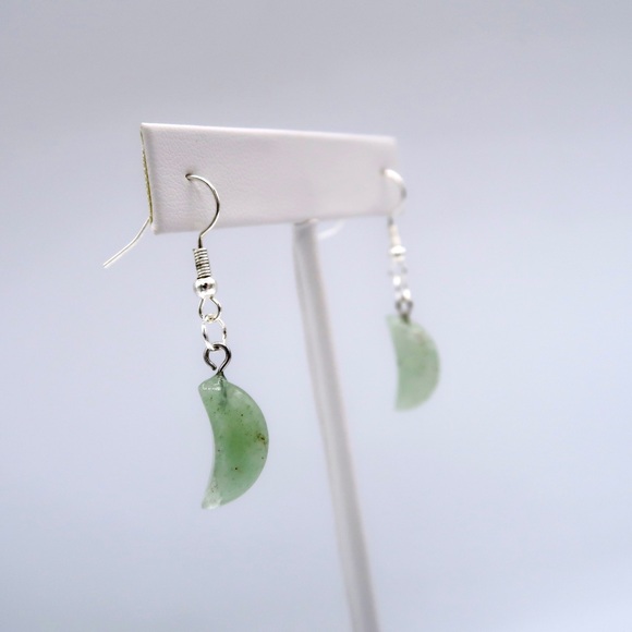 FLUORITE CRESCENT EARRINGS - Picture 4 of 5